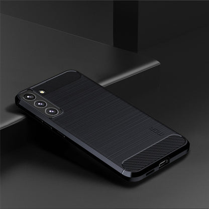 For Samsung Galaxy S22 5G MOFI Gentleness Series Brushed Texture Carbon Fiber Soft TPU Case(Blue) - Galaxy S22 5G Cases by MOFI | Online Shopping South Africa | PMC Jewellery | Buy Now Pay Later Mobicred