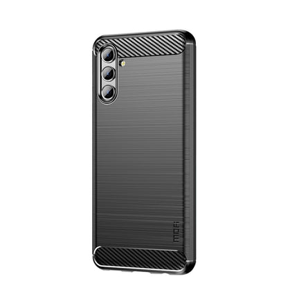 For Samsung Galaxy A13 5G MOFI Gentleness Series Brushed Texture Carbon Fiber Soft TPU Case(Black) - Galaxy Phone Cases by MOFI | Online Shopping South Africa | PMC Jewellery | Buy Now Pay Later Mobicred