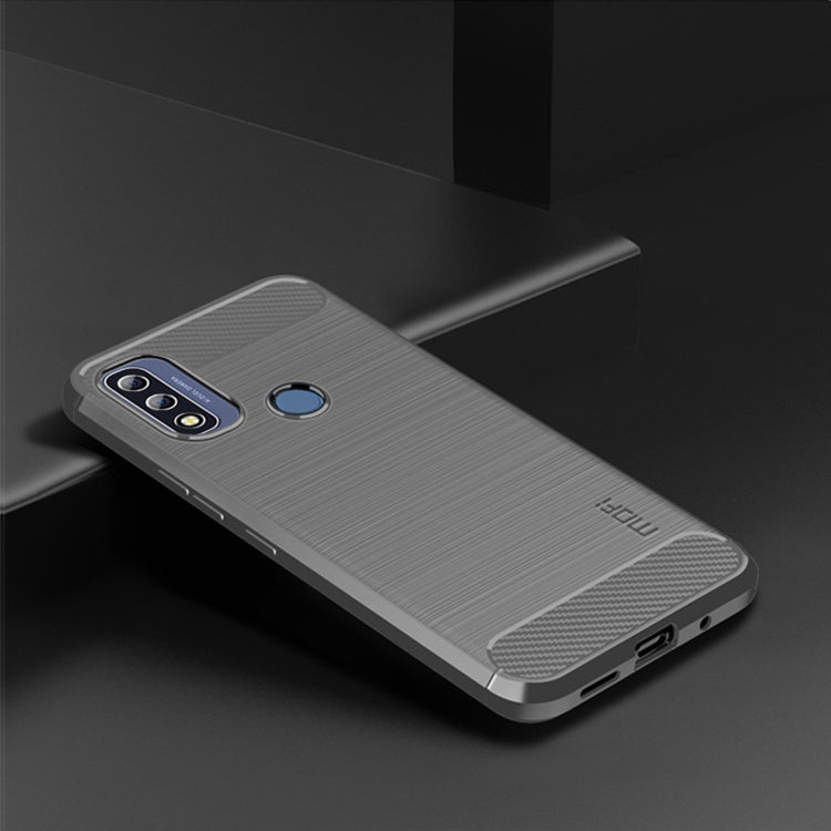 For Motorola Moto G Pure 2021 MOFI Gentleness Series Brushed Texture Carbon Fiber Soft TPU Case(Gray) - Motorola Cases by MOFI | Online Shopping South Africa | PMC Jewellery