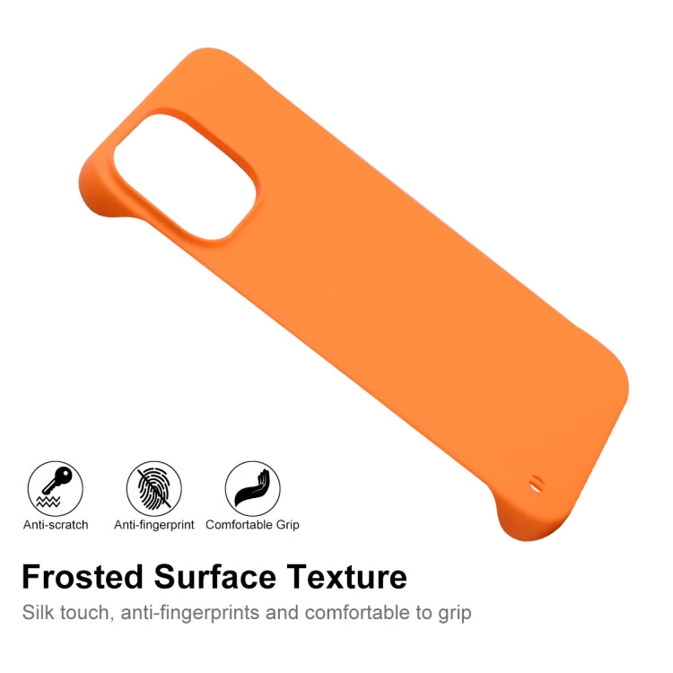 For iPhone 12 Pro Max ENKAY Matte Frameless Hard PC Case(Orange) - free shipping - PMC Jewellery - Order now!