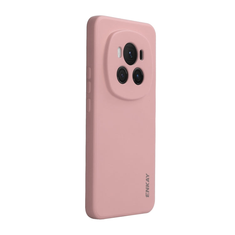 For Honor Magic6 ENKAY Liquid Silicone Soft Shockproof Phone Case(Pink) - Honor Cases by ENKAY | Online Shopping South Africa | PMC Jewellery | Buy Now Pay Later Mobicred