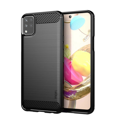 For LG K42 MOFI Gentleness Brushed Carbon Fiber Soft TPU Case(Black) - LG by MOFI | Online Shopping South Africa | PMC Jewellery