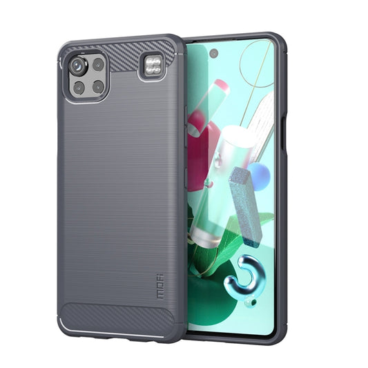 For LG K92 MOFI Gentleness Brushed Carbon Fiber Soft TPU Case(Gray) - LG by MOFI | Online Shopping South Africa | PMC Jewellery | Buy Now Pay Later Mobicred