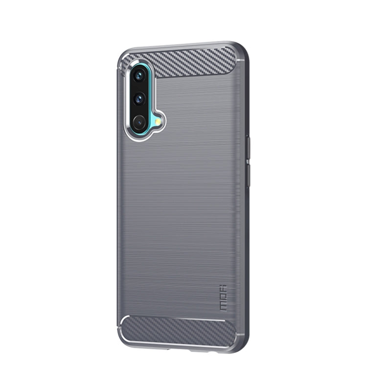 For OnePlus Nord CE 5G MOFI Gentleness Brushed Carbon Fiber Soft TPU Case(Grey) - OnePlus Cases by MOFI | Online Shopping South Africa | PMC Jewellery