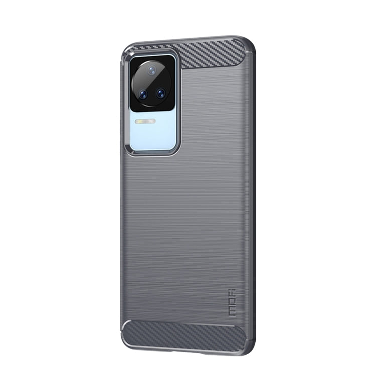 For Xiaomi Redmi K40S MOFI Gentleness Brushed Carbon Fiber Soft TPU Case(Gray) - Xiaomi Cases by MOFI | Online Shopping South Africa | PMC Jewellery