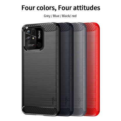 For Xiaomi Redmi 10C MOFI Gentleness Brushed Carbon Fiber Soft TPU Case(Black) - Xiaomi Cases by MOFI | Online Shopping South Africa | PMC Jewellery