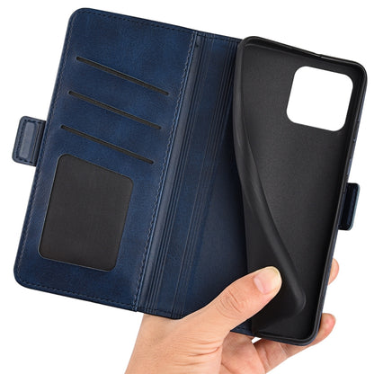 For Blackview A55 Pro Dual-side Magnetic Buckle Leather Phone Case(Dark Blue) - More Brand by PMC Jewellery | Online Shopping South Africa | PMC Jewellery | Buy Now Pay Later Mobicred
