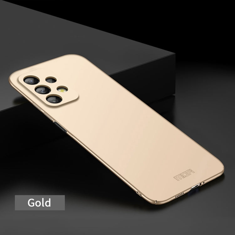 For Samsung Galaxy A73 5G MOFI Frosted PC Ultra-thin Hard Phone Case(Gold) - free shipping - PMC TechLife - Order now!