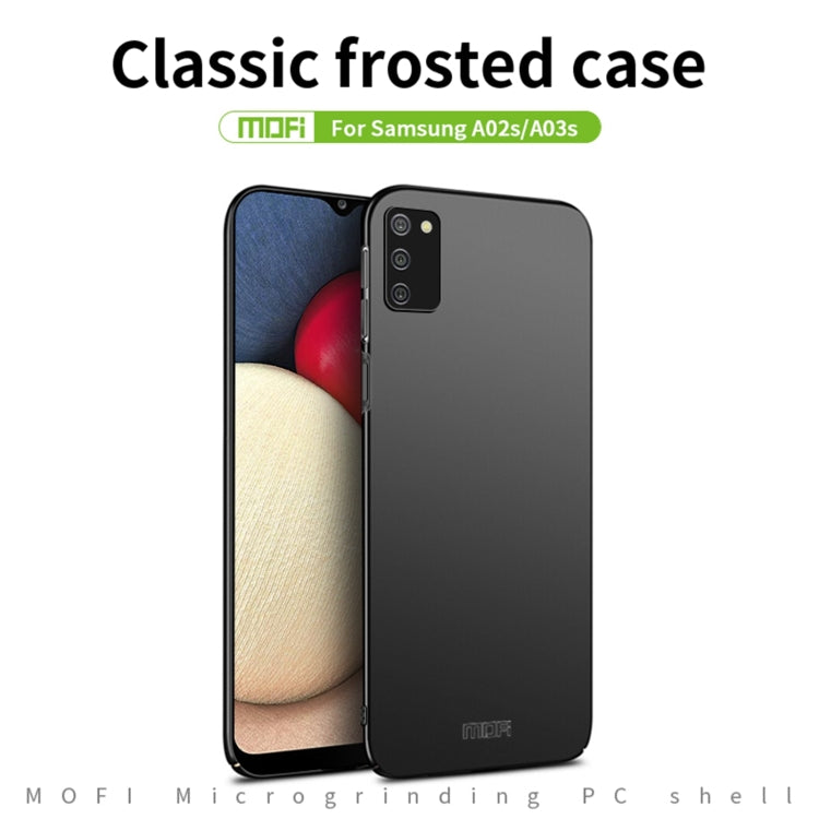 For Samsung Galaxy A02s EU / A03s / M02s / F02s MOFI Frosted PC Ultra-thin Hard Case(Black) - Galaxy Phone Cases by MOFI | Online Shopping South Africa | PMC Jewellery