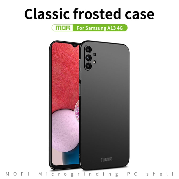 For Samsung Galaxy A13 4G MOFI Frosted PC Ultra-thin Hard Case(Black) - free shipping - PMC TechLife - Order now!