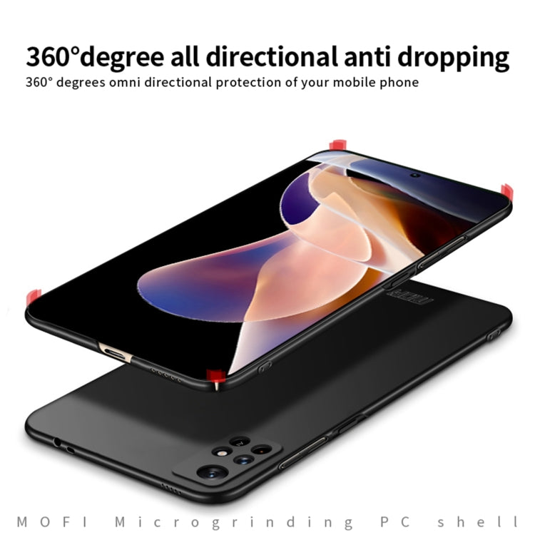 For Xiaomi Redmi Note 11 Pro 5G / Note 11 Pro+ 5G MOFI Frosted PC Ultra-thin Hard  Phone Case(Black) - Xiaomi Cases by MOFI | Online Shopping South Africa | PMC Jewellery