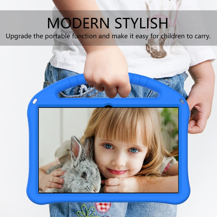 For Motorola Moto Tab G70 EVA Shockproof Tablet Case with Holder(Blue) - Others by PMC TechLife | Online Shopping South Africa | PMC TechLife | Buy Now Pay Later Mobicred