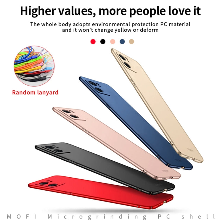 For OPPO Reno7 4G / F21 Pro 4G MOFI Frosted PC Ultra-thin Hard Case(Red) - OPPO Cases by MOFI | Online Shopping South Africa | PMC TechLife | Buy Now Pay Later Mobicred
