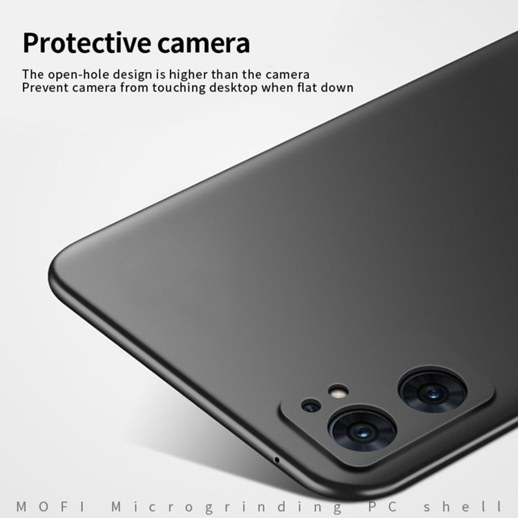 For OPPO Reno7 SE MOFI Frosted PC Ultra-thin Hard Case(Black) - OPPO Cases by MOFI | Online Shopping South Africa | PMC TechLife