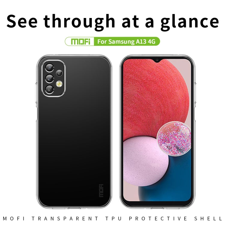 For Samsung Galaxy A13 4G MOFI Ming Series Ultra-thin TPU Phone Case(Transparent) - Galaxy Phone Cases by MOFI | Online Shopping South Africa | PMC Jewellery