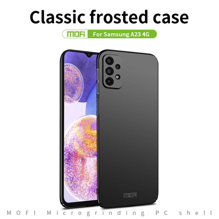 For Samsung Galaxy A23 4G MOFI Frosted PC Ultra-thin Hard Case(Gold) - Galaxy Phone Cases by MOFI | Online Shopping South Africa | PMC TechLife
