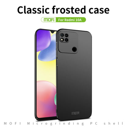 For Xiaomi Redmi 10A MOFI Frosted PC Ultra-thin Hard Case(Gold) - Xiaomi Cases by MOFI | Online Shopping South Africa | PMC Jewellery