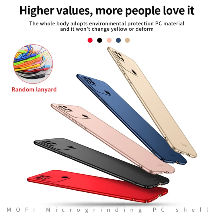 For Xiaomi Redmi 10A MOFI Frosted PC Ultra-thin Hard Case(Gold) - Xiaomi Cases by MOFI | Online Shopping South Africa | PMC TechLife | Buy Now Pay Later Mobicred