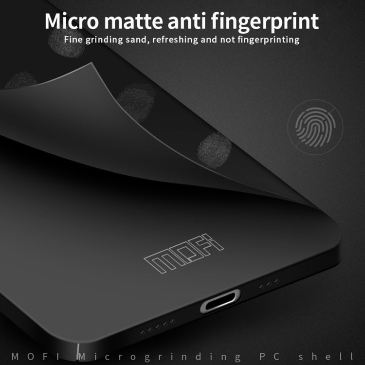 For iPhone 14 Plus MOFI Frosted PC Ultra-thin Hard Case  (Black) - free shipping - PMC TechLife - Order now!
