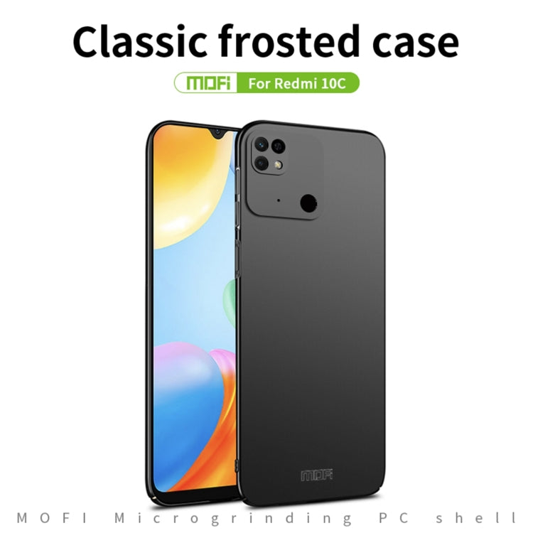 For Xiaomi Redmi 10C / Redmi 10 Power MOFI Frosted PC Ultra-thin Hard Case(Gold) - Xiaomi Cases by MOFI | Online Shopping South Africa | PMC TechLife