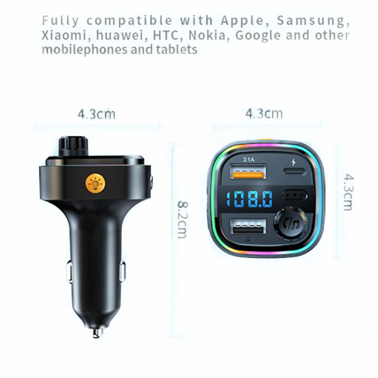 C26 Car Bluetooth Transmitter Handsfree Audio Player Dual USB Car Charger - Bluetooth Car Kits by PMC TechLife | Online Shopping South Africa | PMC TechLife | Buy Now Pay Later Mobicred