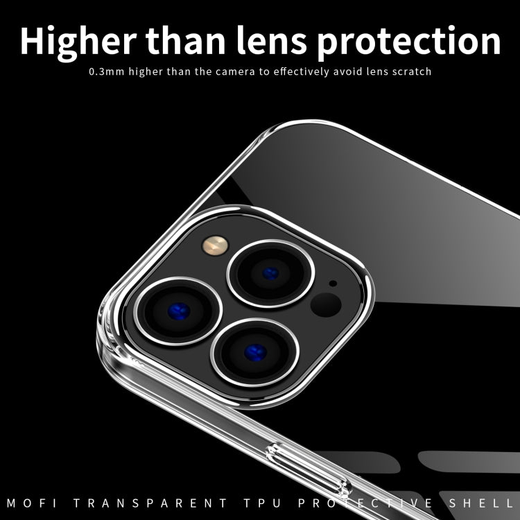 For iPhone 14 Plus MOFI Ming Series Ultra-thin TPU Phone Case (Transparent) - iPhone 14 Plus Cases by MOFI | Online Shopping South Africa | PMC Jewellery