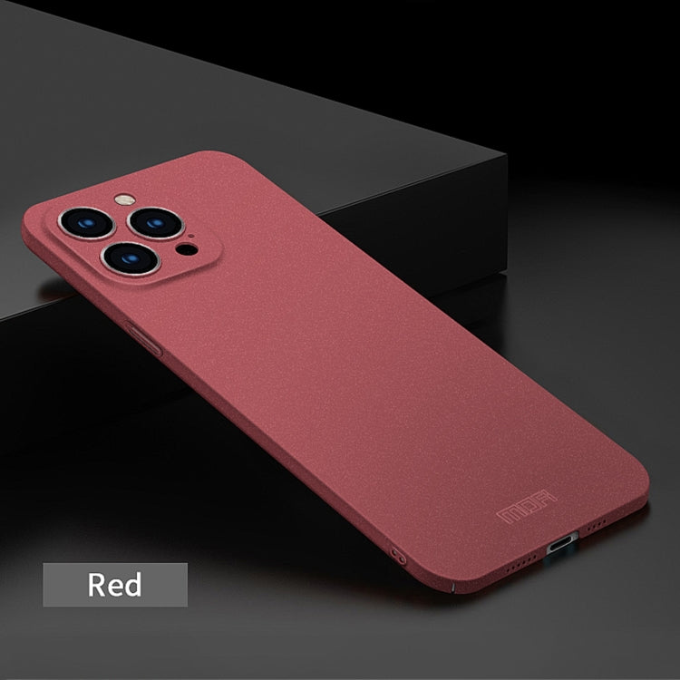 For iPhone 14 Pro Max MOFI Fandun Series Frosted PC Ultra-thin Phone Case(Red) - free shipping - PMC TechLife - Order now!