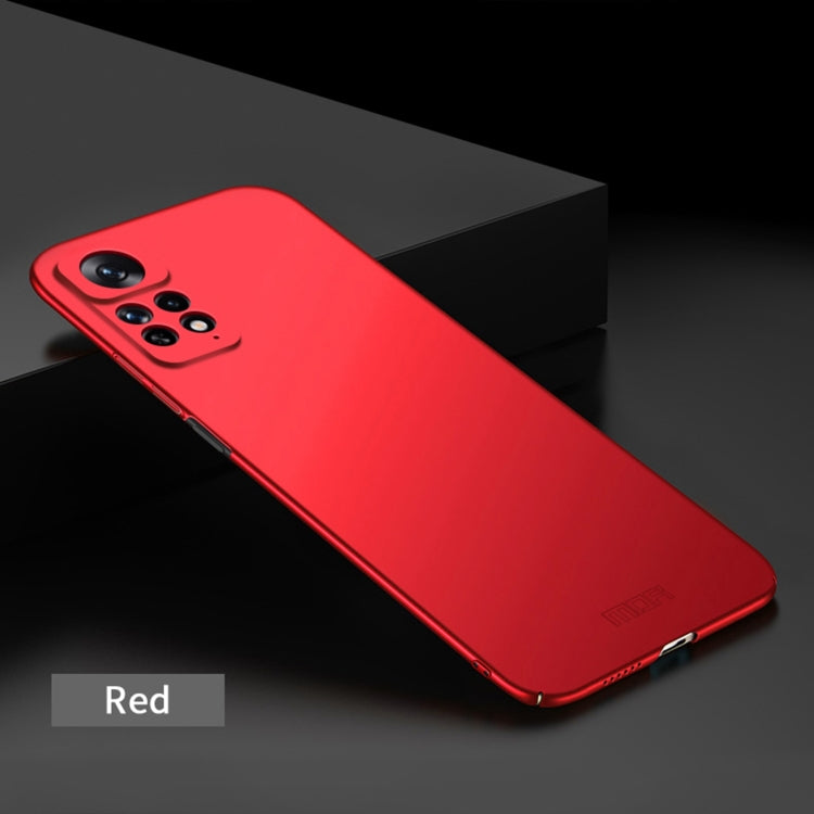 For Xiaomi Redmi Note 11E Pro MOFI Frosted PC Ultra-thin Hard Case(Red) - Xiaomi Cases by MOFI | Online Shopping South Africa | PMC TechLife | Buy Now Pay Later Mobicred