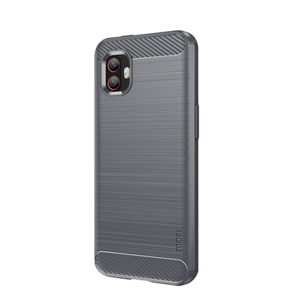 For Samsung Galaxy Xcover6 Pro / Xcover Pro 2 MOFI Gentleness Brushed Carbon Fiber Soft TPU Case(Gray) -  by MOFI | Online Shopping South Africa | PMC Jewellery