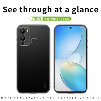 For Infinix Hot 12i MOFI Ming Series Ultra-thin TPU Phone Case(Transparent) - Infinix Cases by MOFI | Online Shopping South Africa | PMC Jewellery