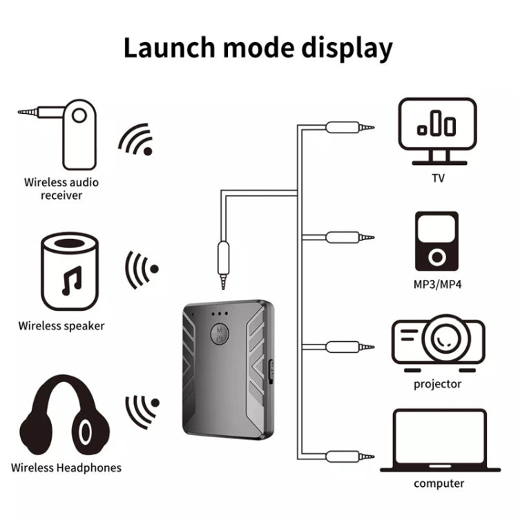 T20-1 Bluetooth 5.0  Audio Receiver Transmitter Wireless Adapter - free shipping - PMC Jewellery - Order now!