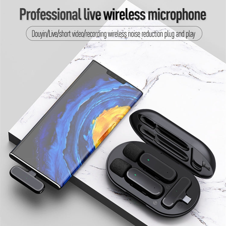 K61 Noise Cancelling Portable Wireless Lapel Microphone for Recording - Microphone by PMC Jewellery | Online Shopping South Africa | PMC Jewellery | Buy Now Pay Later Mobicred