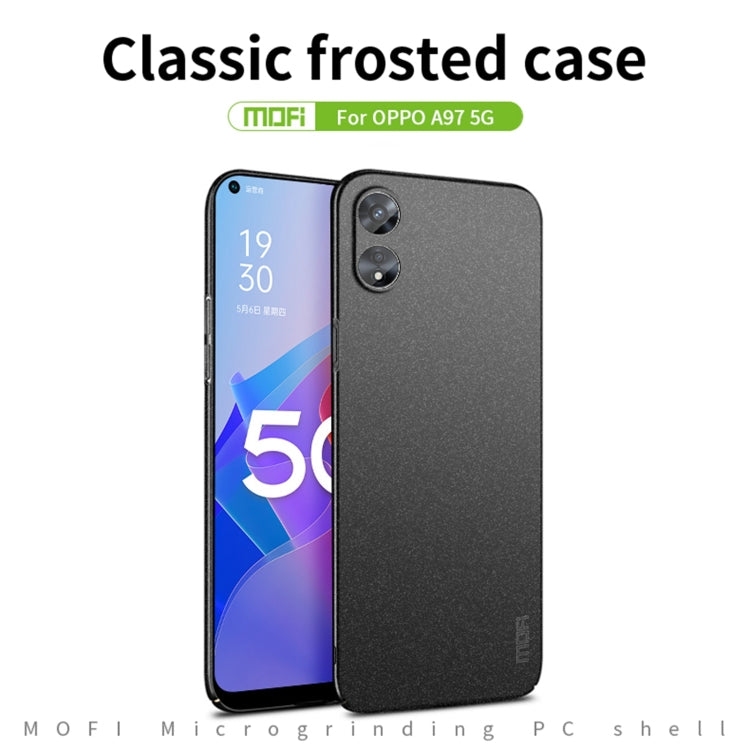 For OPPO A97 5G MOFI Frosted PC Ultra-thin Hard Phone Case(Blue) - OPPO Cases by MOFI | Online Shopping South Africa | PMC Jewellery