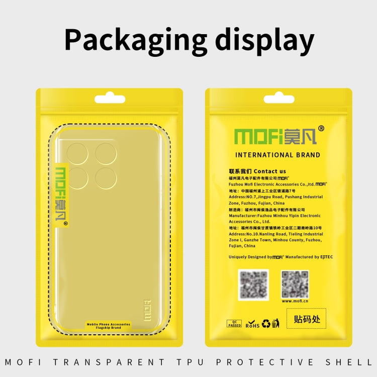 For vivo Y02s MOFI Ming Series Ultra-thin TPU Phone Case(Transparent) - vivo Cases by MOFI | Online Shopping South Africa | PMC Jewellery