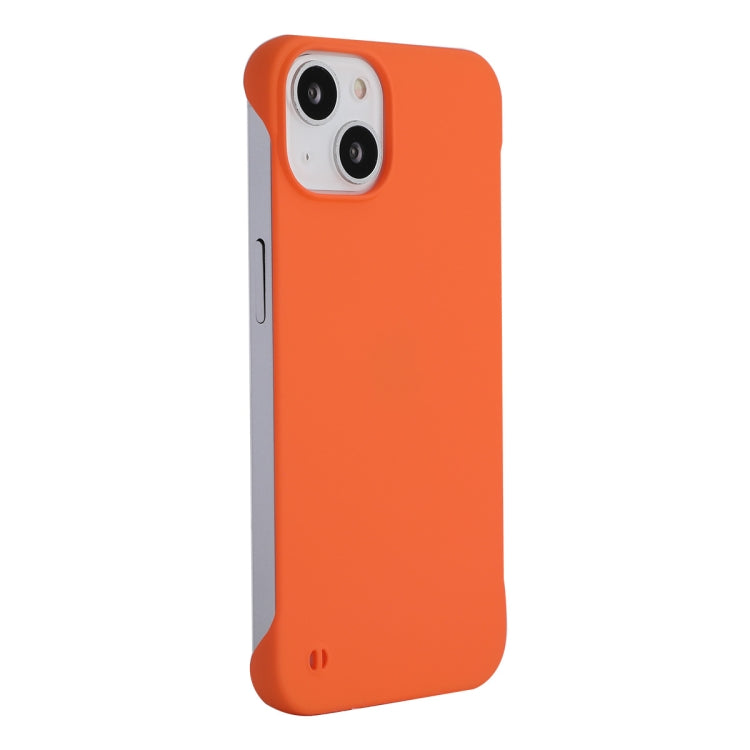 For iPhone 14 Plus ENKAY Matte Frameless PC Phone Case(Orange) - iPhone 14 Plus Cases by ENKAY | Online Shopping South Africa | PMC Jewellery | Buy Now Pay Later Mobicred