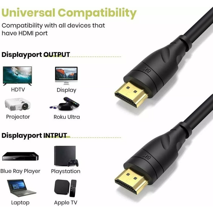 HD09 8K Ultra HD 2.1 TV Computer Projector Dome Box HDMI Cable 5M - Cable by PMC Jewellery | Online Shopping South Africa | PMC Jewellery | Buy Now Pay Later Mobicred