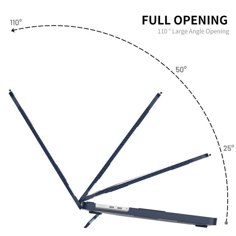 For MacBook Pro 14.2 A2442/A2779 2023 ENKAY Hat-Prince 3 in 1 Protective Bracket  Case Cover Hard Shell with TPU Keyboard Film / Anti-dust Plugs, Version:EU(Blue) - free shipping - PMC Jewellery - Order now!