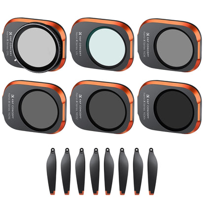 For DJI Mini 3 Pro K&F Concept SKU.1946 6 in 1 UV+CPL+ND8+ND16+ND32+ND64 HD Filter Set - Mavic Lens Filter by K&F | Online Shopping South Africa | PMC Jewellery | Buy Now Pay Later Mobicred