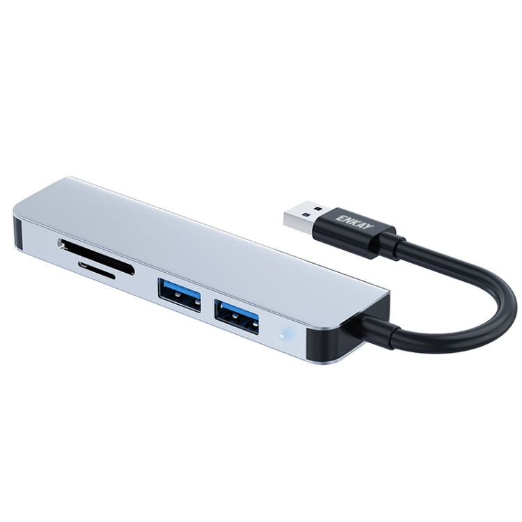 ENKAY Hat-Prince 5 in 1 Docking Station Adapter HUB SD/TF Card Reader, Interface:USB 3.0 - USB 3.0 HUB by ENKAY | Online Shopping South Africa | PMC Jewellery | Buy Now Pay Later Mobicred