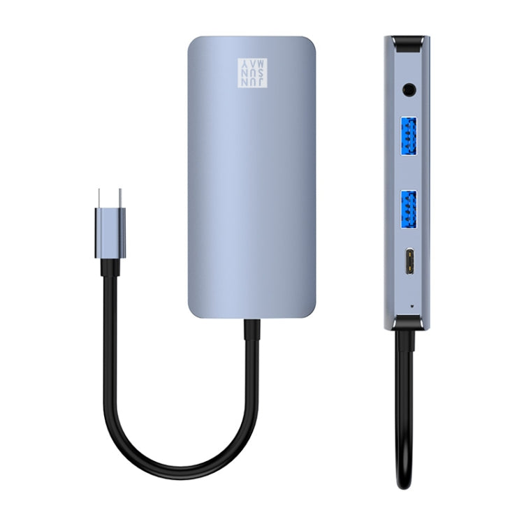 JUNSUNMAY 8 in 1 Type-C to 4K HDMI + VGA Docking Station Adapter PD Quick Charge Hub - USB HUB by JUNSUNMAY | Online Shopping South Africa | PMC Jewellery | Buy Now Pay Later Mobicred