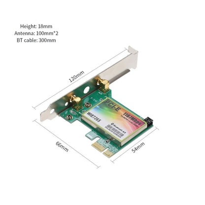 WIE7265 Dual Band 802.11ac 1167Mbps PCI-e WiFi Adapter + Bluetooth 4.2 WLAN Network Card - USB Network Adapter by PMC Jewellery | Online Shopping South Africa | PMC Jewellery | Buy Now Pay Later Mobicred