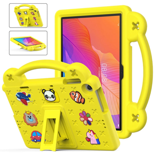 For Huawei MatePad T10S 10.1 / T10 9.7 / Honor Pad X8 10.1 Handle Kickstand Children EVA Shockproof Tablet Case(Yellow) - Honor by PMC Jewellery | Online Shopping South Africa | PMC Jewellery | Buy Now Pay Later Mobicred