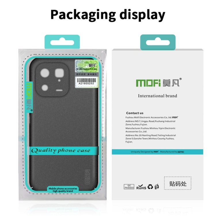 For Xiaomi 13 Pro MOFI Fandun Series Frosted Ultra-thin PC Hard Phone Case(Black) - 13 Pro Cases by MOFI | Online Shopping South Africa | PMC Jewellery