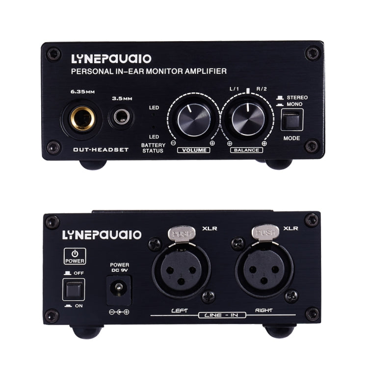 Earphone Nonitor Signal Amplifier, Dual XLR Input, Mono or Stereo Input or Switch Stereo Mixing - free shipping - PMC Jewellery - Order now!