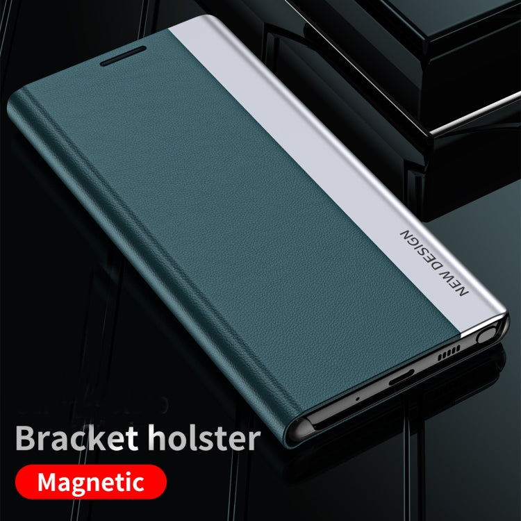 For Honor X9b Side Electroplated Adsorption Leather Phone Case(Red) - Honor Cases by PMC TechLife | Online Shopping South Africa | PMC TechLife