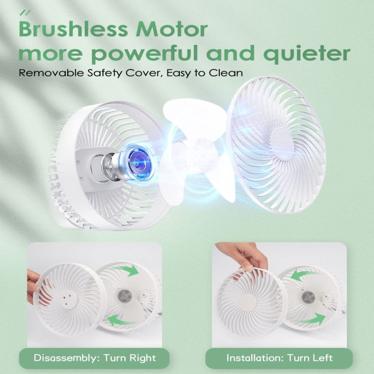 Multifunctional LED Rechargeable Outdoor Portable Tent Camping Fan(White) - Electric Fans by PMC TechLife | Online Shopping South Africa | PMC TechLife | Buy Now Pay Later Mobicred