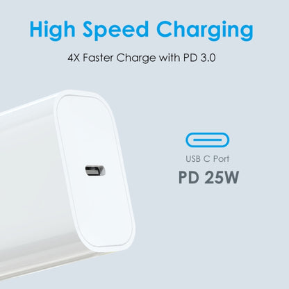 NORTHJO NOPD2501 PD 25W USB-C / Type-C Single Port Fast Charger, Plug Type:UK Plug(White) - USB Charger by NORTHJO | Online Shopping South Africa | PMC Jewellery | Buy Now Pay Later Mobicred