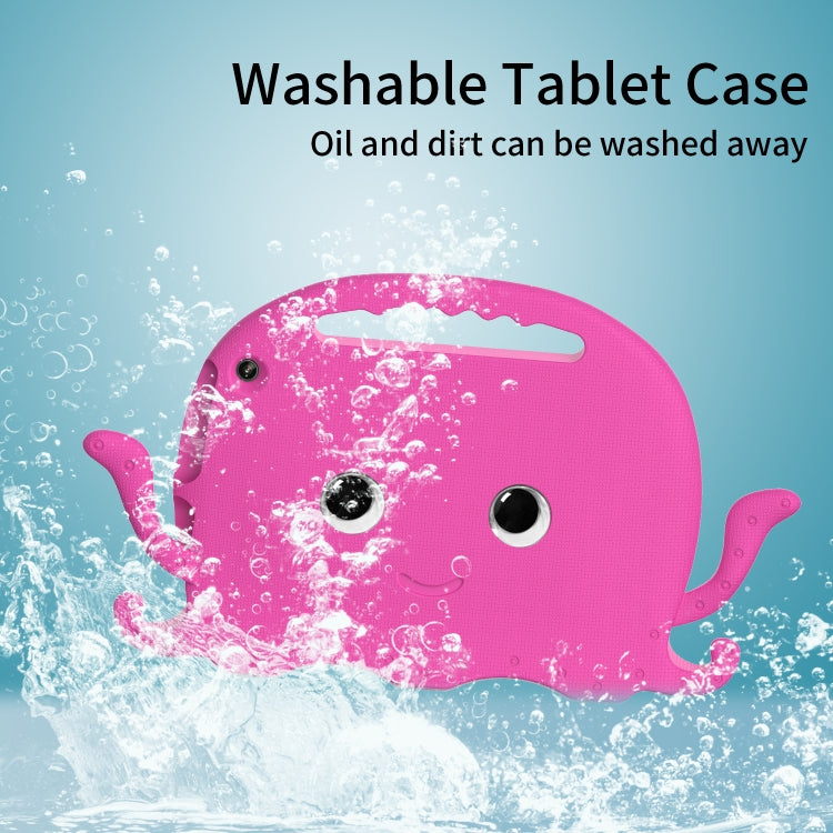 For Amazon Kindle Fire HD10 2021 Octopus Style EVA + PC Tablet Case with Strap(RoseRed) - Amazon by PMC TechLife | Online Shopping South Africa | PMC TechLife | Buy Now Pay Later Mobicred