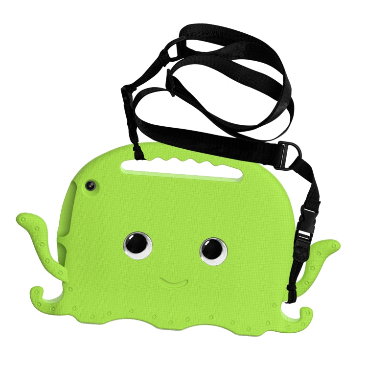 For Amazon Kindle Fire HD10 2021 Octopus Style EVA + PC Tablet Case with Strap(Grass Green) - Amazon by PMC TechLife | Online Shopping South Africa | PMC TechLife | Buy Now Pay Later Mobicred