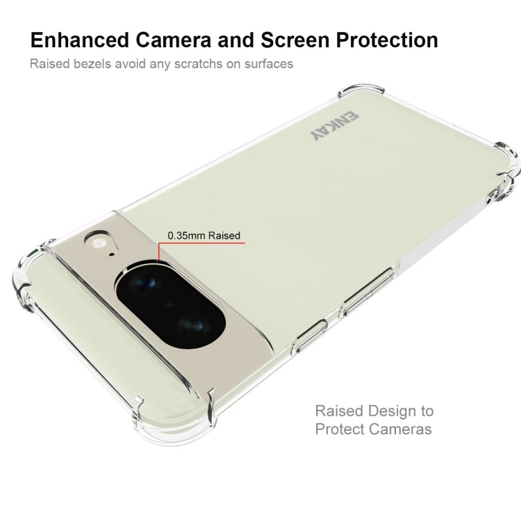 For Google Pixel 8 ENKAY Hat-Prince Transparent TPU Shockproof Phone Case - Google Cases by ENKAY | Online Shopping South Africa | PMC TechLife | Buy Now Pay Later Mobicred